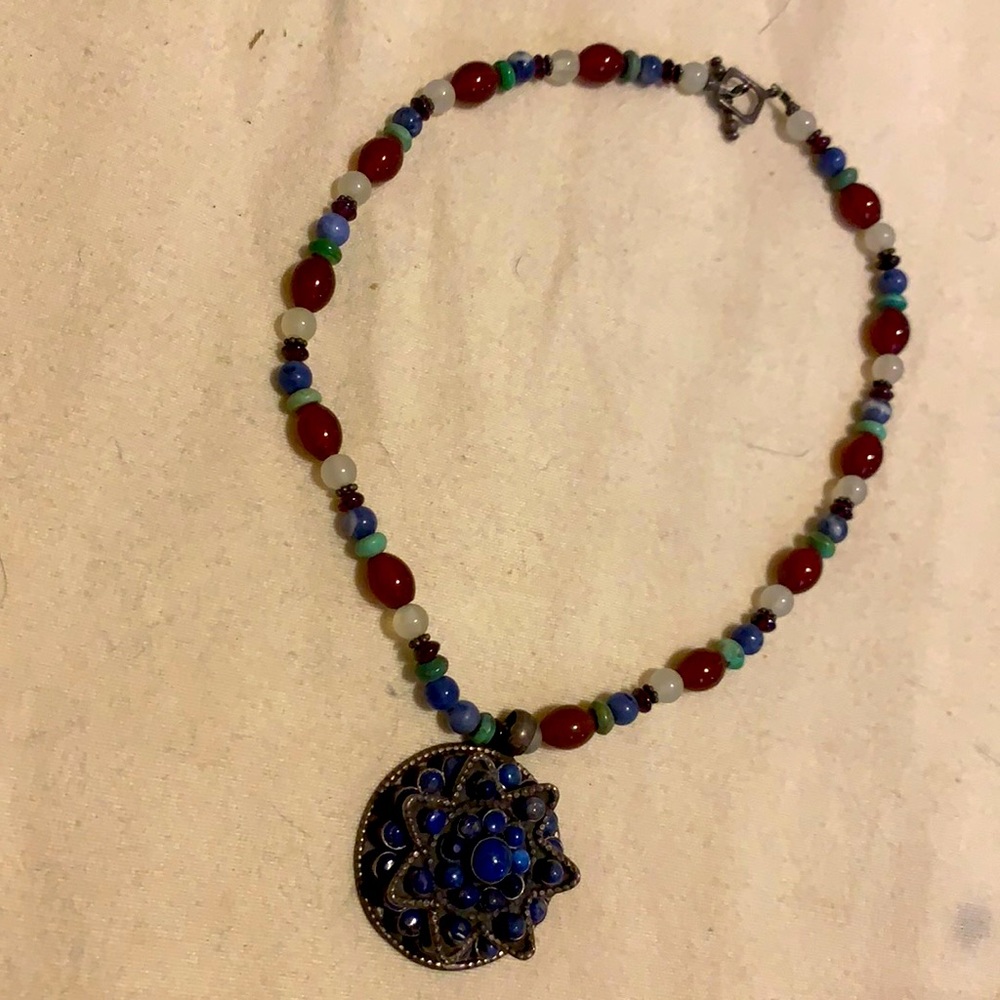 Bohemian statement necklace